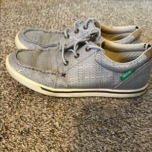Twisted X Women's Hooey Loper, Moc Toe, Light Grey, Casual Shoes, Size 8